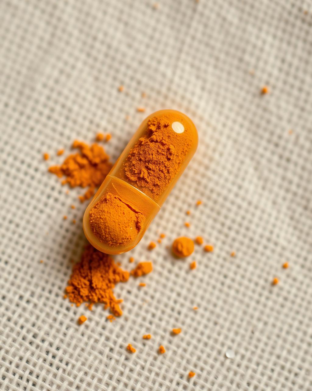 Capsula vegetale di Curcuma Forte con curcumina e piperina