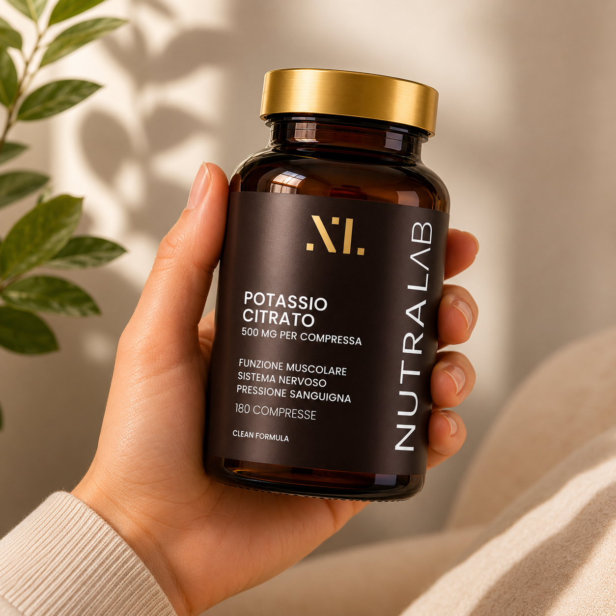 Flacone Potassio Citrato NutraLab su libri